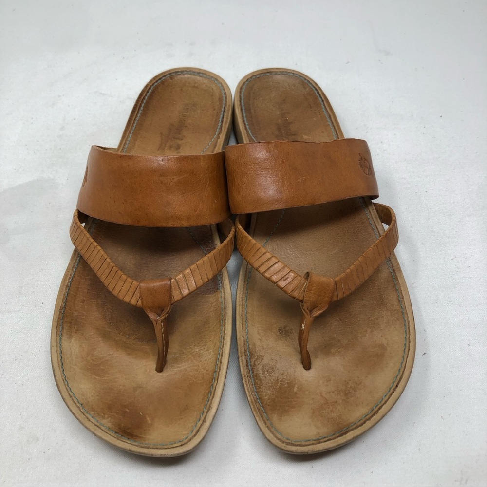 3 for $25 Timberland Leather Thong Sandals Sz 8.5M